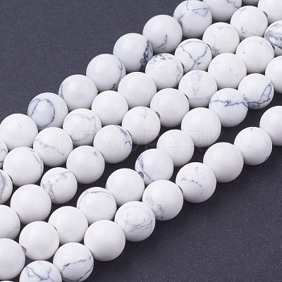 Synthetic Howlite Beads Strands X-G-E110-6mm-5-1