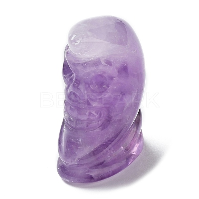 Natural Amethyst Carved Healing Skull Figurines G-H288-04-06-1