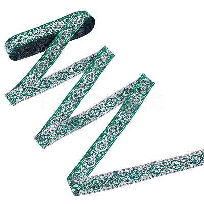 Ethnic Style Polyester Jacquard Ribbon OCOR-WH0078-478A-01-1