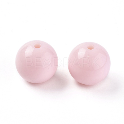 Solid Chunky Bubblegum Acrylic Beads MACR-I026-20mm-01-1