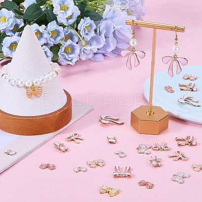 40Pcs 10 Style Alloy Pendants ENAM-SC0004-97-1