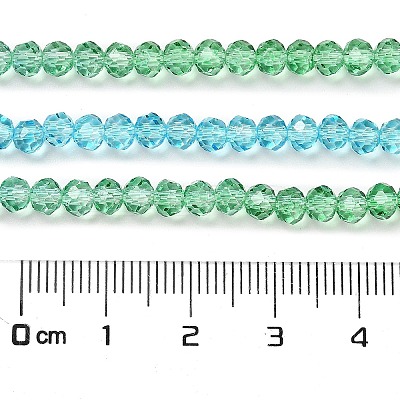 Transparent Painted Glass Beads Strands DGLA-A034-T3mm-A17-1