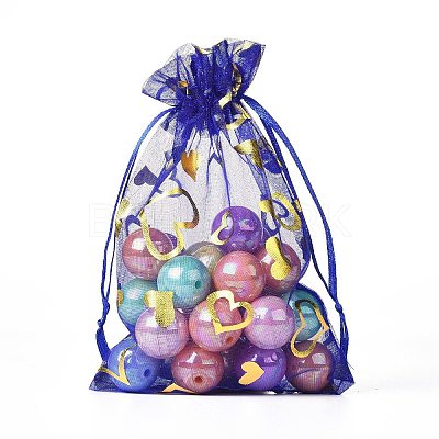 Organza Drawstring Jewelry Pouches OP-I001-B07-1