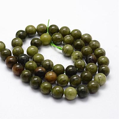 Natural Chinese Jade Beads Strands G-F363-8mm-1