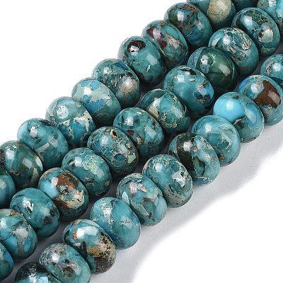 Dyed Synthetic Imperial Jasper Beads Strands G-P529-E01-A05-1