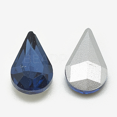 Pointed Back Glass Rhinestone Cabochons RGLA-T082-5x8mm-13-1