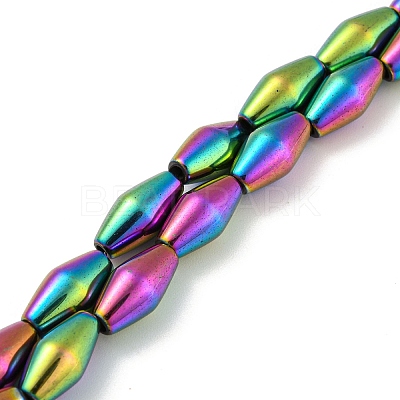 Electroplated Synthetic Magnetic Hematite Beads Strands G-Z032-B01-02B-1