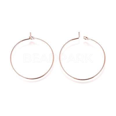 Brass Wine Glass Charm Rings Hoop Earrings X-EC067-2RG-1