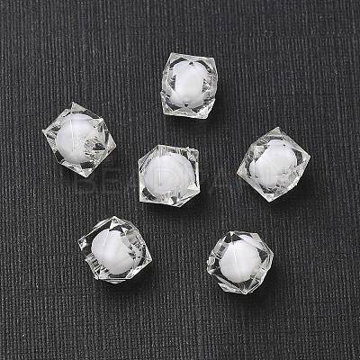 Transparent Acrylic Beads TACR-S112-8mm-01-1