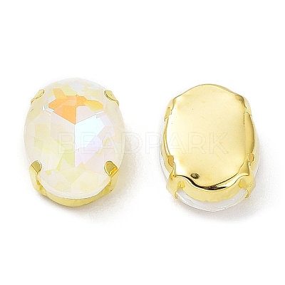 Mocha(MK) Oval Sew on Rhinestone RGLA-F080-01B-06-1