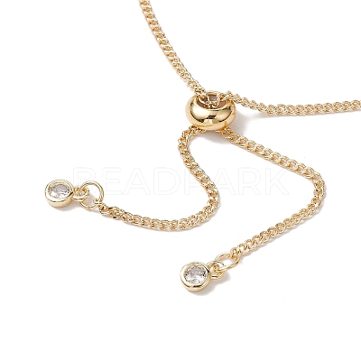 304 Stainless Steel Curb Chain Bracelet Slider Making AJEW-JB01244-01-1