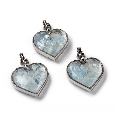 Glass Bottle Pendants G-Z010-02K-1