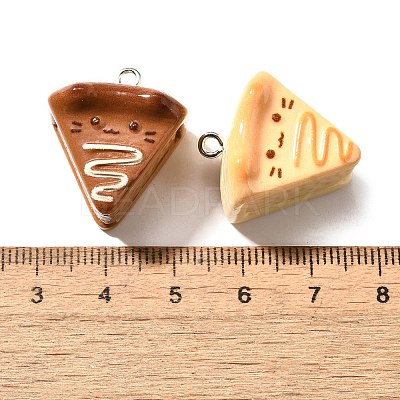 Cute Opaque Resin Pendants RESI-S014-01-1