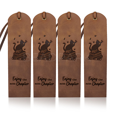 Cowhide Leather Labels AJEW-WH0386-0028-1