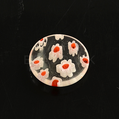 Handmade Millefiori Glass Cabochons LK-R006-07-1