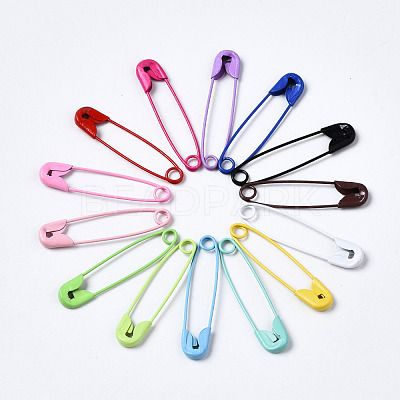 Spray Painted Iron Safety Pins IFIN-T017-02-1
