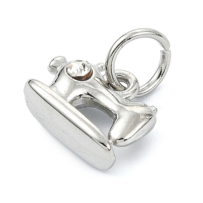 304 Stainless Steel Rhinestone Pendants STAS-A145-04J-P-1