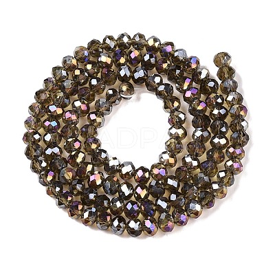 Electroplate Glass Beads Strands X-EGLA-A034-T6mm-B19-1