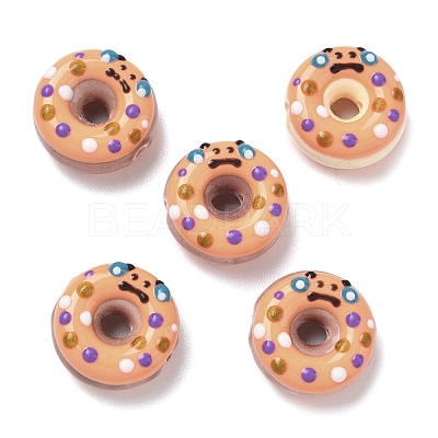Handmade Porcelain Enamel Beads PORC-K003-09E-1