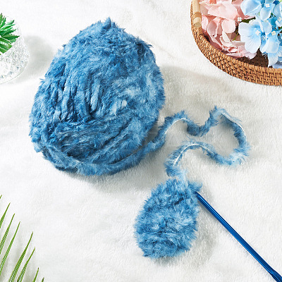 Super Bulky Imitation Fur Polyester Yarn OCOR-TAC0016-36L-1
