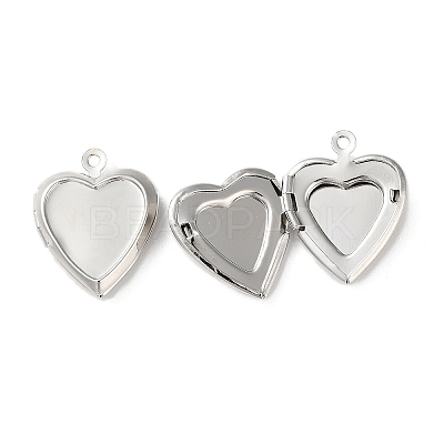 Rack Plating Brass Locket Pendants KK-G489-03P-1