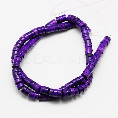 Synthetic Turquoise Beads Strands TURQ-G110-5x3mm-03-1