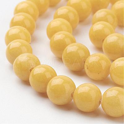 Natural Mashan Jade Round Beads Strands G-D263-8mm-XS07-1
