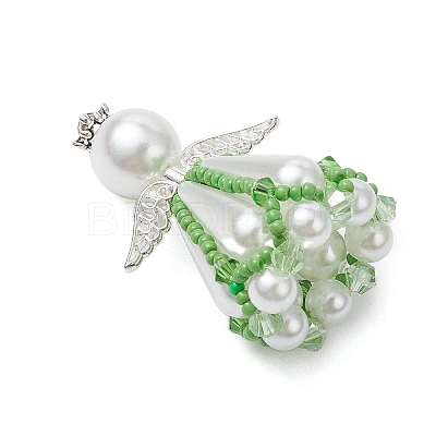 Beaded Angel Charms PALLOY-MZ00435-1
