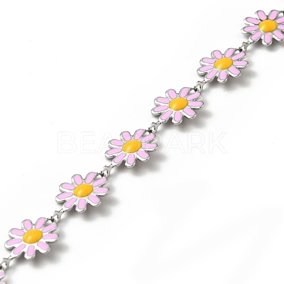 304 Stainless Steel Flower Link Chains CHS-C004-04D-P-1