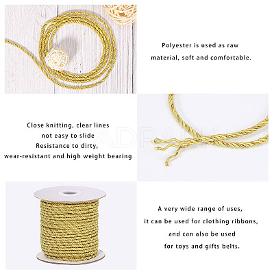 Polyester Cords NWIR-WH0009-04-WH-1