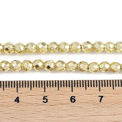 Baking Paint Electroplated Synthetic Non-magnetic Hematite Beads Strands G-H072-A01-01E-1