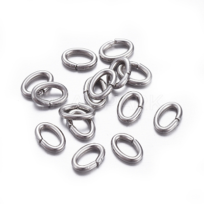 Tarnish Resistant 304 Stainless Steel Open Jump Rings X-STAS-F221-40P-K-1