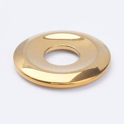 Electroplate Non-Magnetic Synthetic Hematite Pendants G-F510-35E-1
