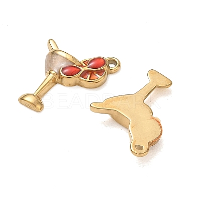 304 Stainless Steel Enamel Pendants SA-CBA7876-40G-02-1