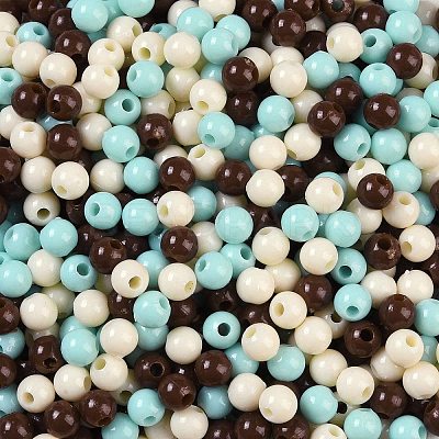 Opaque Acrylic Beads OACR-H118-07B-11-1