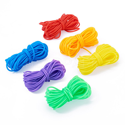30M 6 Colors Hollow Pipe PVC Tubular Synthetic Rubber Cord RCOR-TA0001-15-1