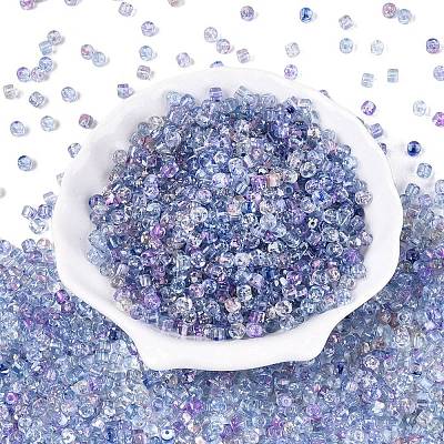 Transparent Colours Picasso Glass Beads SEED-Q039-05A-C03-1