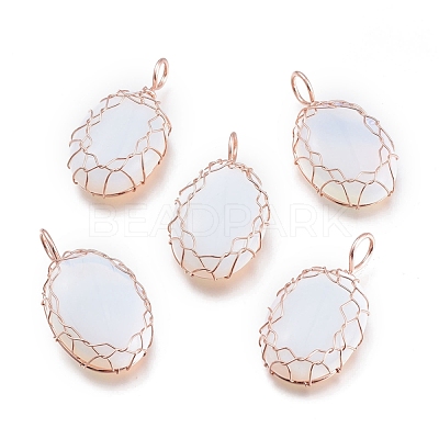 Opalite Pendants G-K305-B04-RG-1