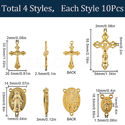 DIY Religion Theme Jewelry Making Findings Kit DIY-SC0024-07-1