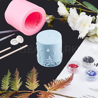 DIY Christmas Pattern Candle Molds DIY-PH0004-96-1
