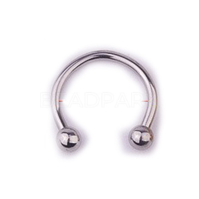 303 Stainless Steel Circular/Horseshoe Barbell Nose Rings WG86D19-01-1