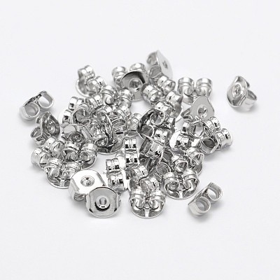 Brass Ear Nuts X-KK-M163-02P-NR-1