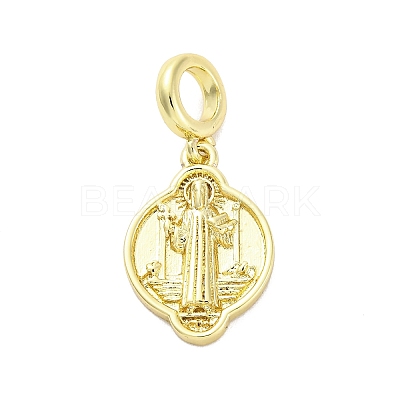 Brass Saint European Dangle Charms KK-D325-26G-02-1