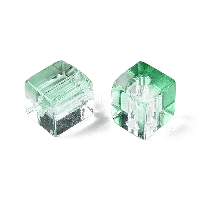 Baking Paint Transparent Glass Beads DGLA-N005-01A-05-1