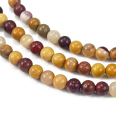 Natural Mookaite Beads Strands X-G-M438-A05-01-1
