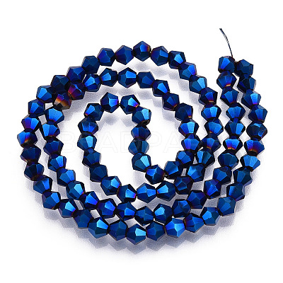 Electroplate Glass Bead Strands X-EGLA-R094-4mm-03-1