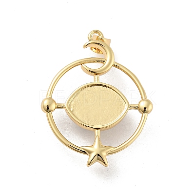 Opaque Resin Pendants KK-G419-09G-03-1