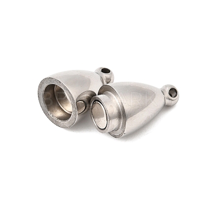 304 Stainless Steel Magnetic Clasps STAS-F350-03B-P-1