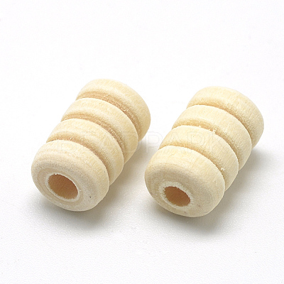 Unfinished Wood Beads X-WOOD-T007-02-1