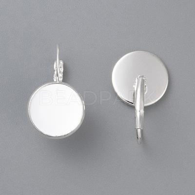 304 Stainless Steel Leverback Earring Settings STAS-F191-03S-10mm-1